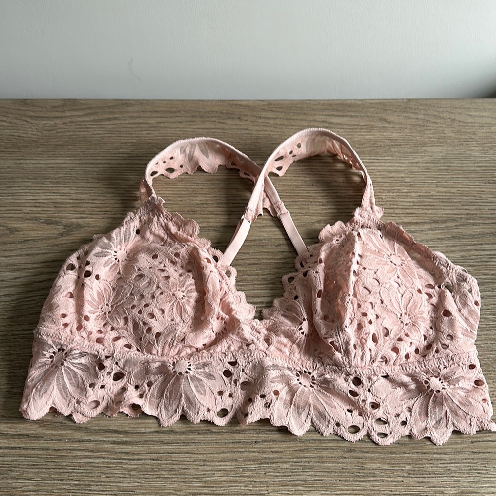 Aerie Lace Pink Bralette